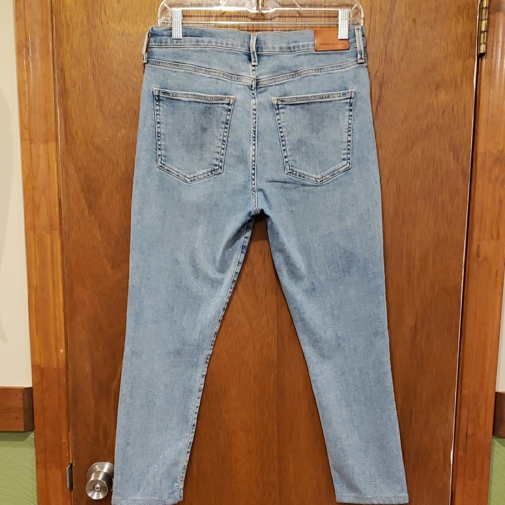 Citizens Of Humanity Medium Light Wash Blue Denim Jeans-Rocket Ankle - Picture 8 of 9